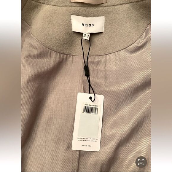 Reiss maddie line wool longline coat size 10 - Picture 9 of 16